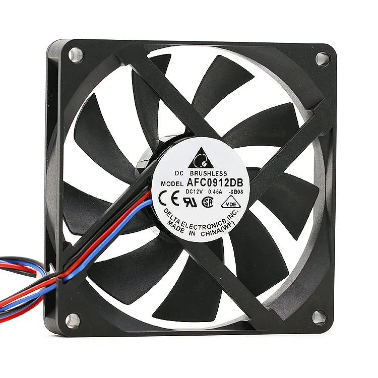 Delta 9015 Afc0912db 9 см 12V 0.45a четырехпроводной ШИМ чехол для управления скоростью