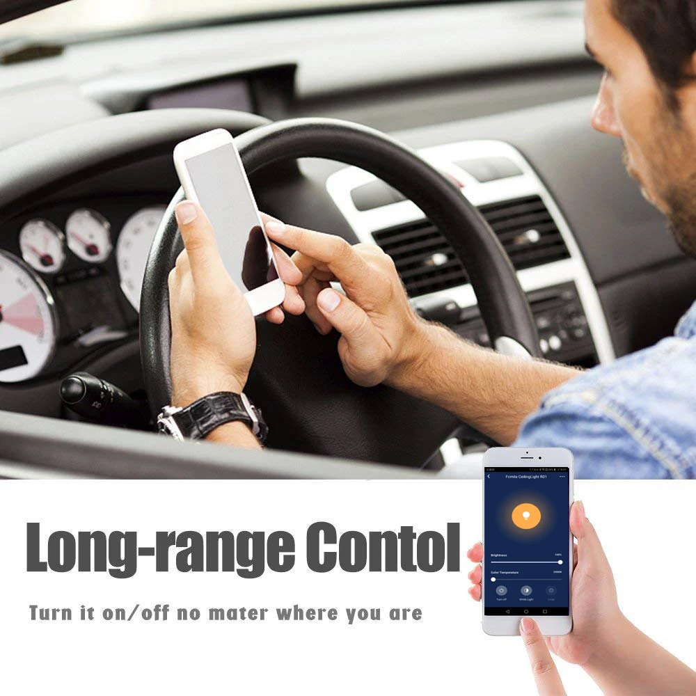 

Smart LED Ceiling Lights WW+CW Dimmable APP Remote Control Modern WIFI ceiling+lights Bedroom Lamps Smart WIFI Ceiling Light