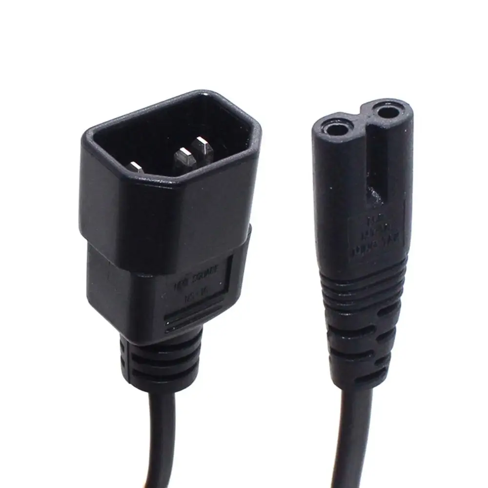 3 контактный адаптер переходник IEC C14 Male C7 Female кабель для PDU от 0 м до 1 8 м|Сетевые