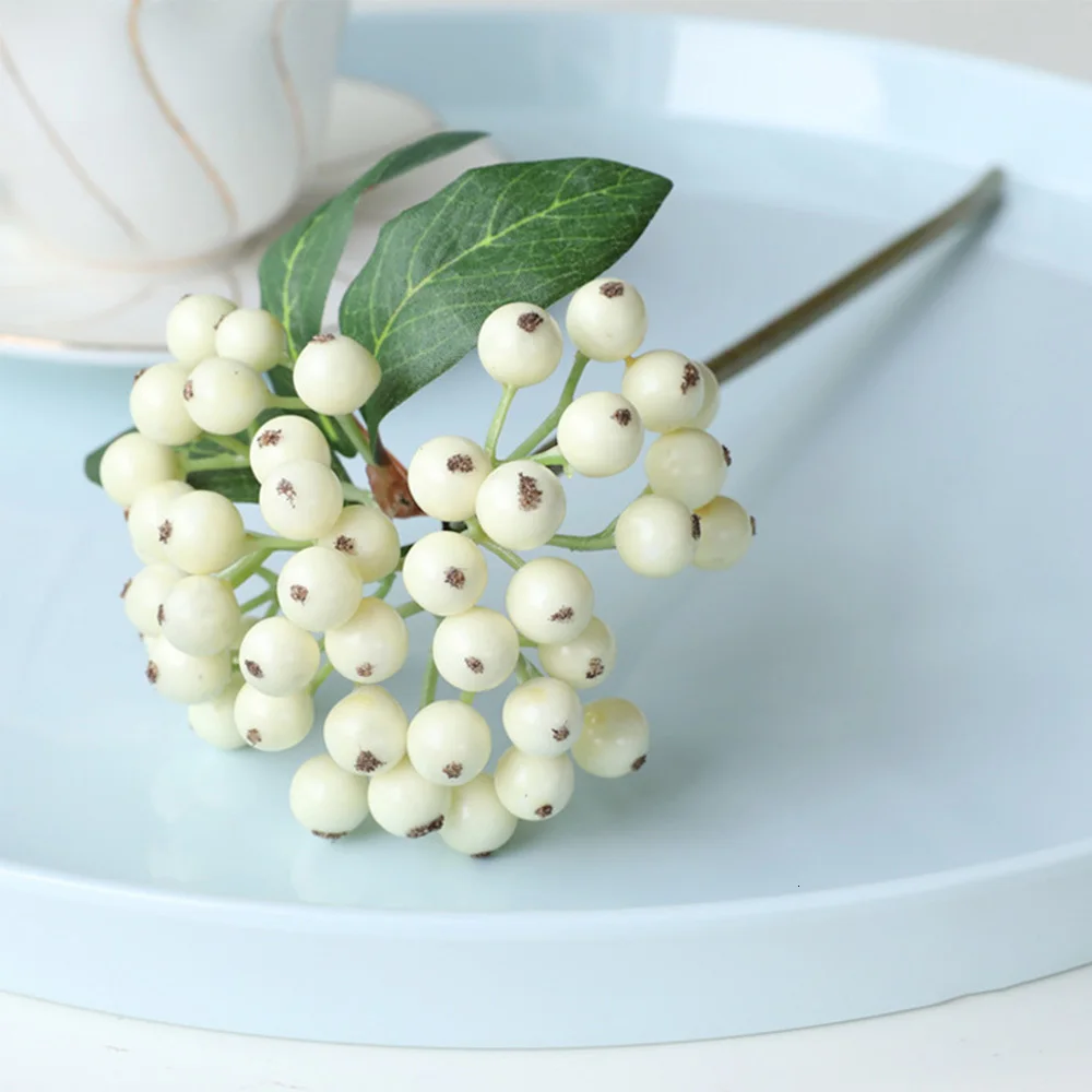 1 шт. завод искусственных цветов ягоды поддельные ягодные растения на Рождество