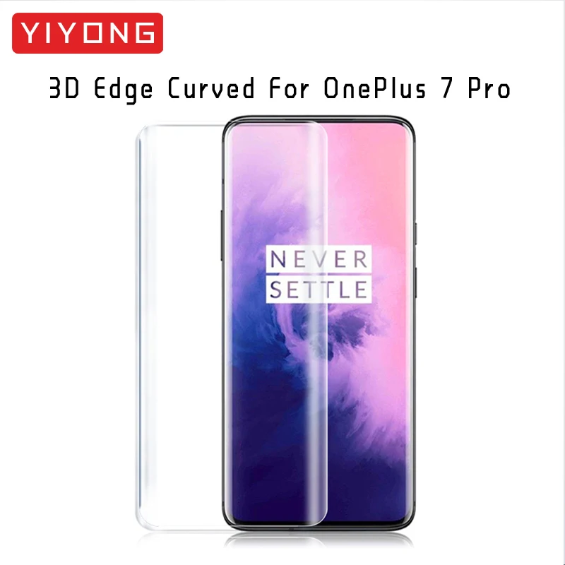 Закаленное стекло YIYONG 9D с полным покрытием для One Plus 8 7 6 6T 8T Nord 2 Защита экрана OnePlus
