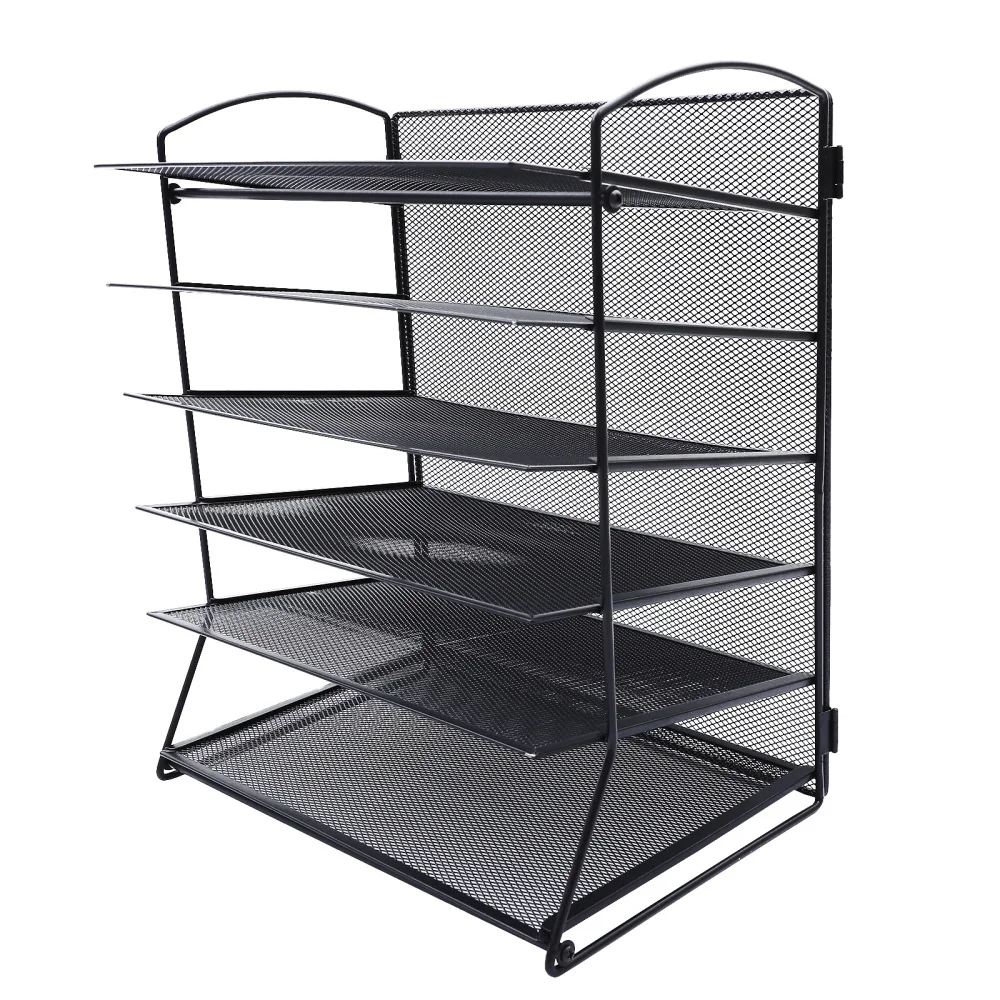 

1 Set of Sturdy Office File Rack Useful File Tray Company File Organizing Shelf
