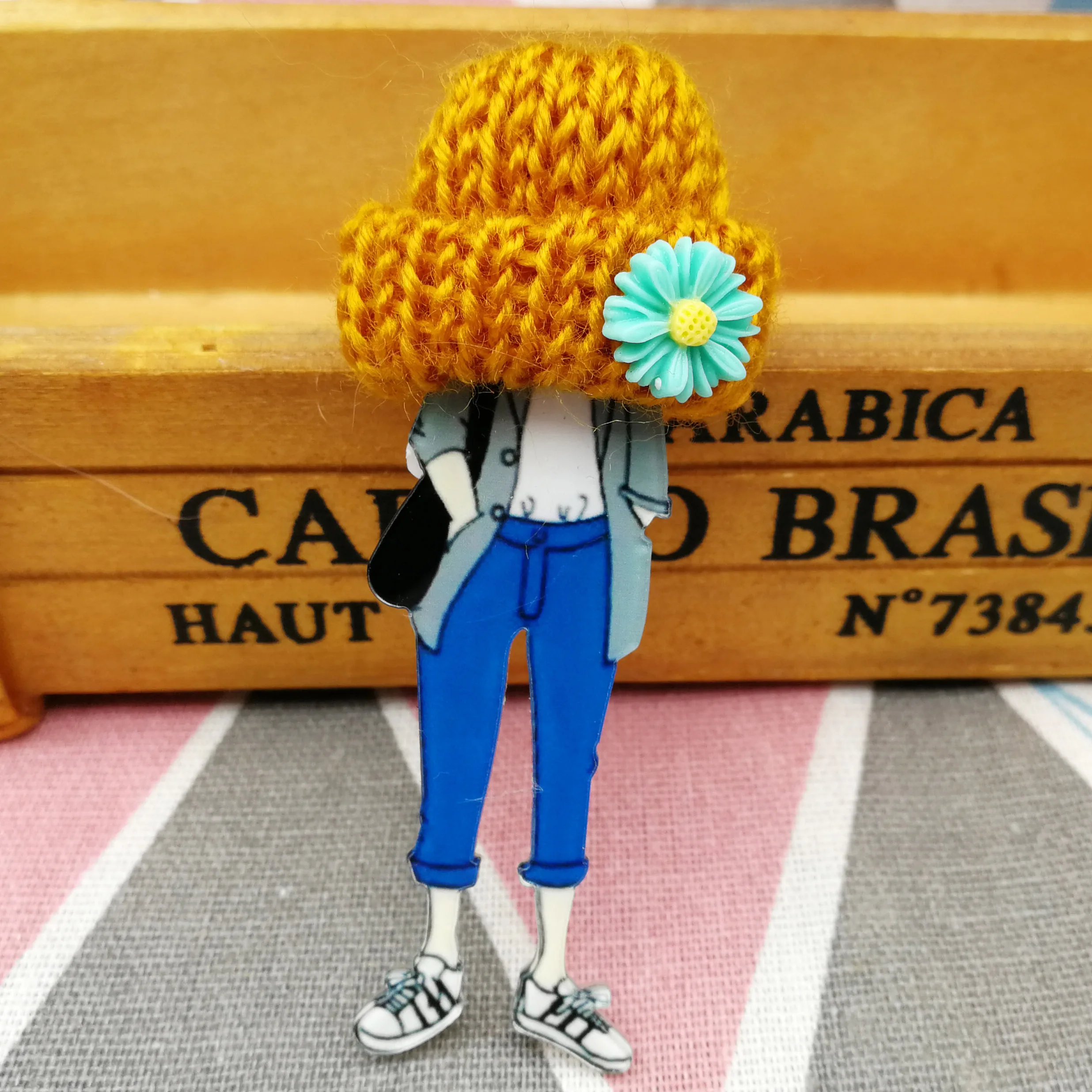 28 Модный значок для девочек Harajuku акриловые значки милый мультфильм рюкзак булавки и броши повседневная одежда брошь в стиле аниме подарки для детей - Окраска металла: 28