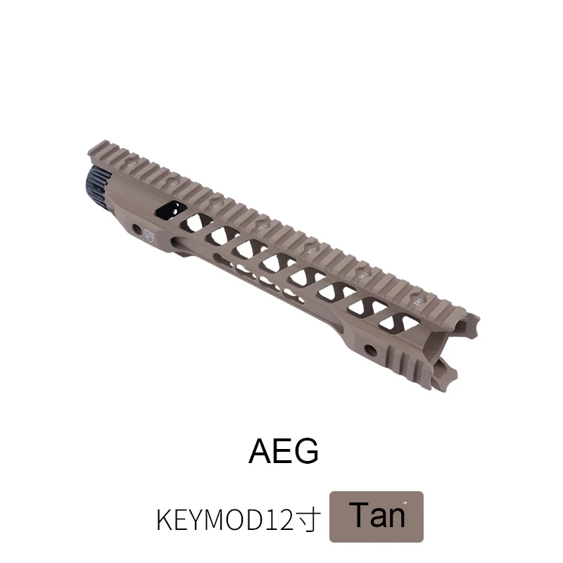 1" 14" бесплатный поплавок Keymod M-lok страйкбол гель бластер Handguard Пикатинни для охоты тактический прицел крепление - Цвет: 12 in keymod Tan AEG