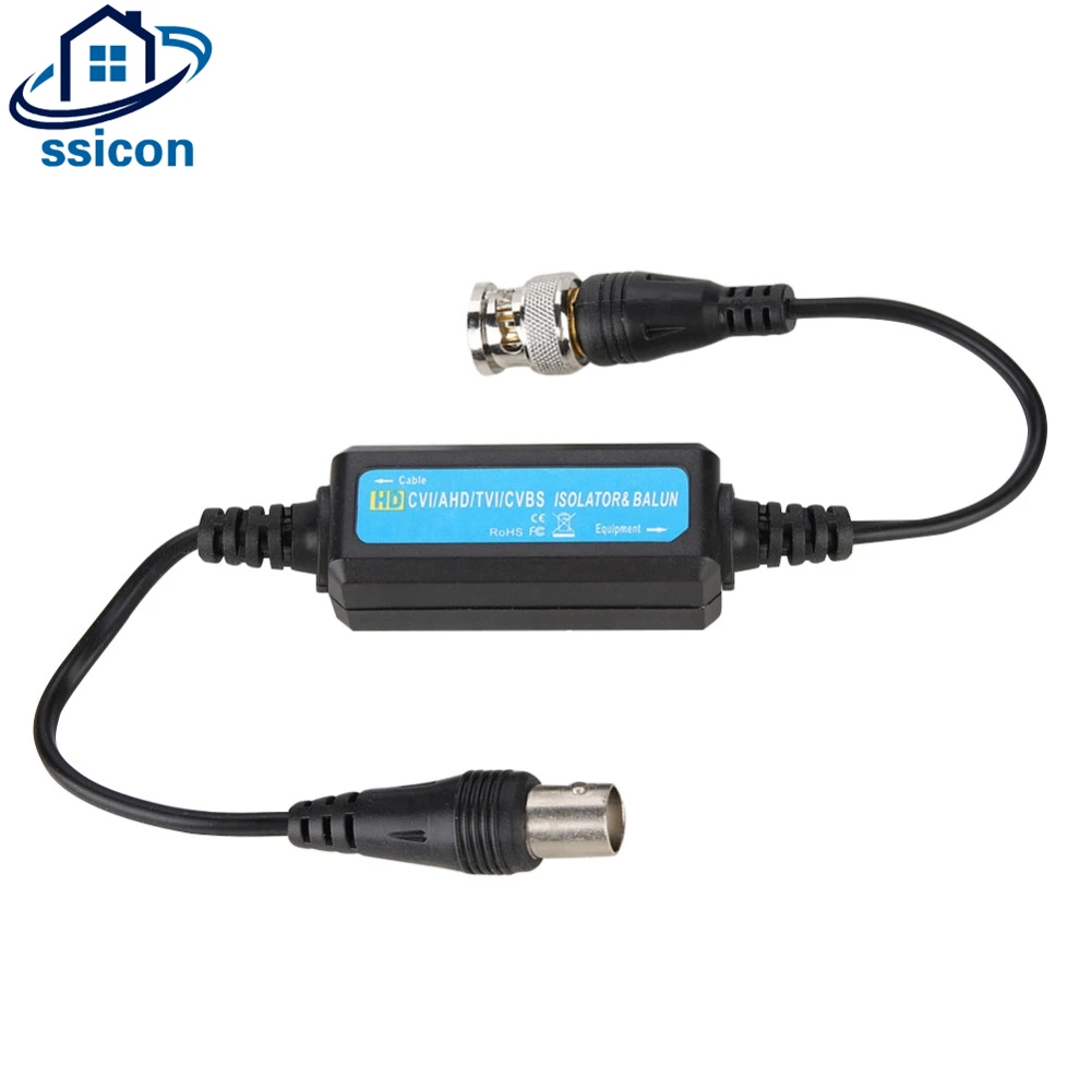 

CCTV Ground Loop Isolator Video Balun Coaxial BNC Male To Female For HD-TVI/CVI/AHD/CVBS Camera