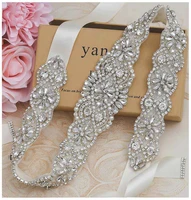 luxury bridal belt for women dress wedding for bride crystal rhinestone ribbon sash accessories