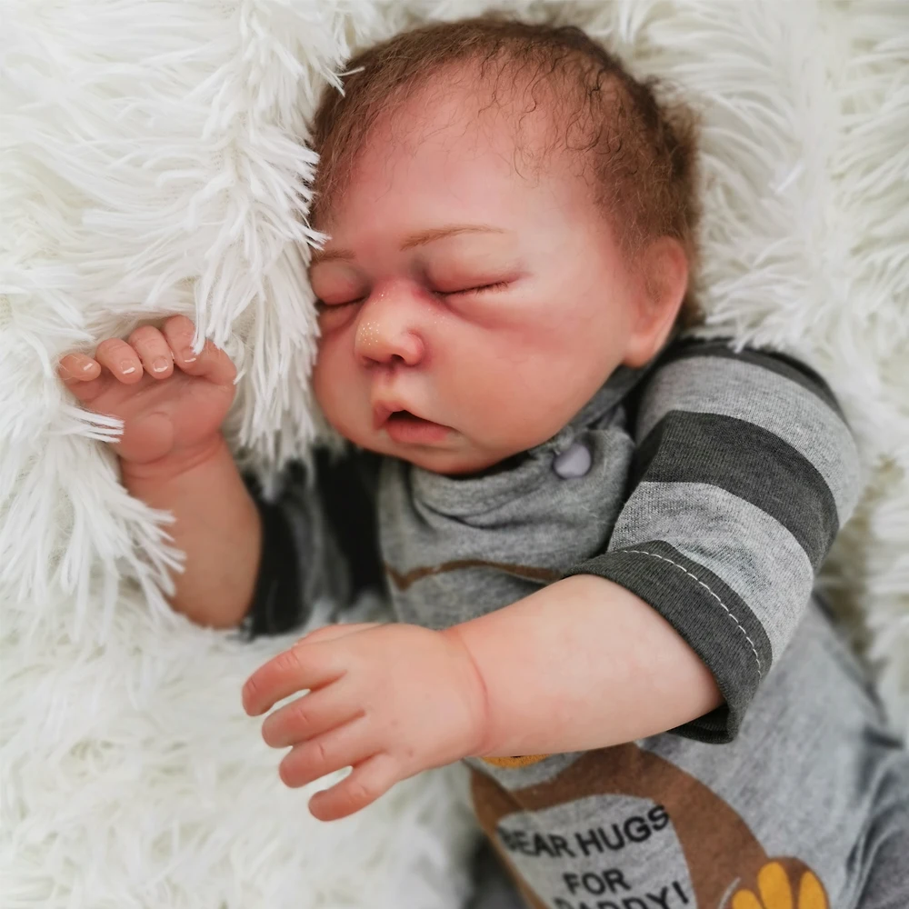 Изысканный Bebe reborn деталь ручная роспись хлопок тело силиконовые baby куклы