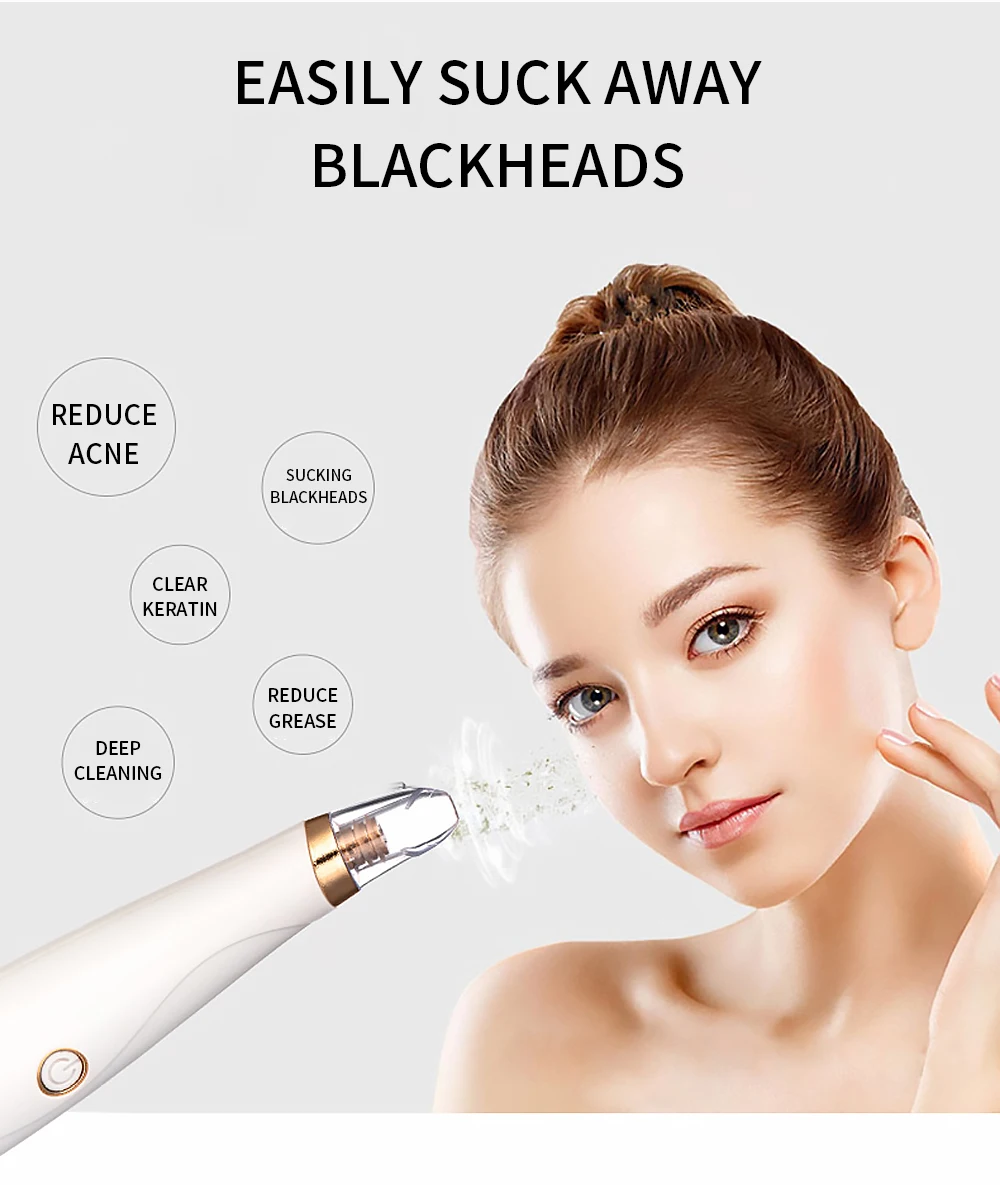 Средство для удаления угрей, ухода за кожей, вакуумное удаление пор, прыщей, вакуумный инструмент для всасывания лица, Алмазная дермабразия, машина для очистки лица