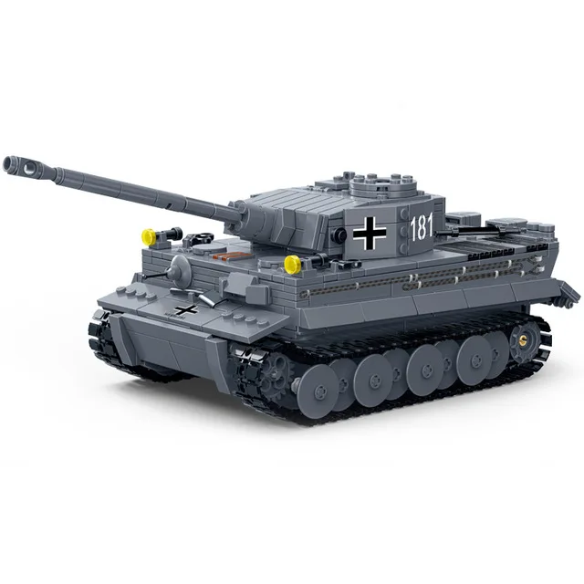6104 1010pcs KAZI, большой Танк Panzer IV, 1193 шт., строительные блоки, военная армия, конструктор, наборы, Обучающие сборочные игрушки для детей, подарки - Цвет: 6104 1010pcs