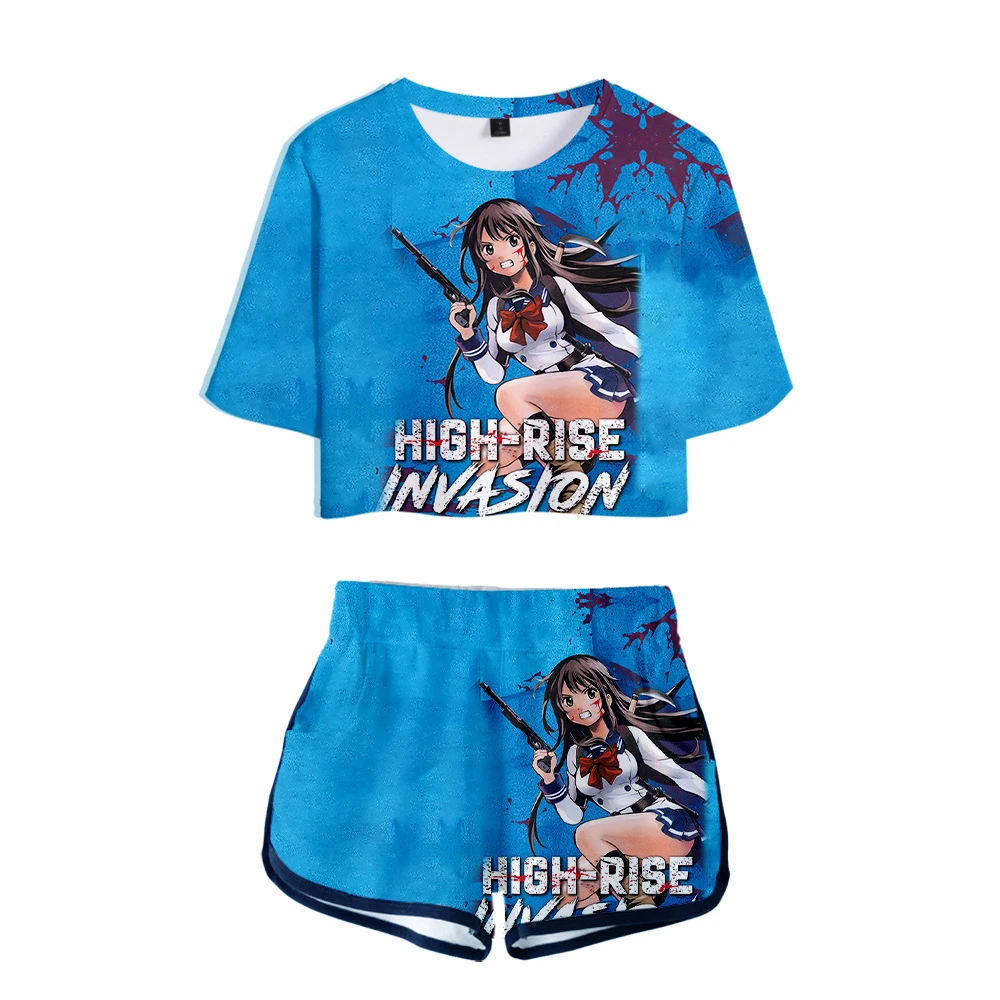 Комплект из двух предметов для косплея с высокой талией и шортами |