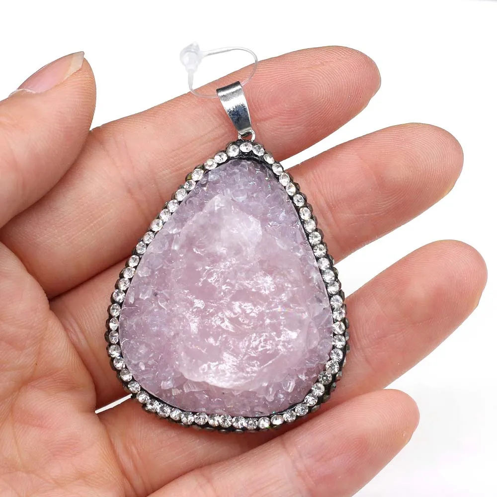 

Fine Resin Pendant Irregular shape Stone Pendant for Women Jewelry Accessories Making DIY Necklace Reiki Healing Gift
