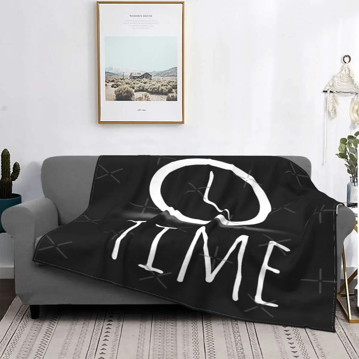 

Timesticker-colcha a cuadros para cama, manta double de algodón y lino, 135