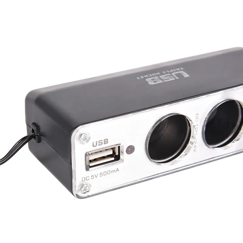 Разветвитель с тремя разъемами для прикуривателя 1 шт. | Автомобили и мотоциклы