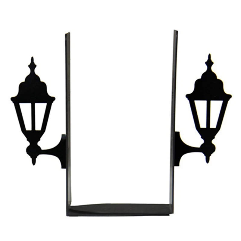 

Desk Bookshelf Bookends Study Room Office Decoration Ornaments Street Lamp-Shaped Book Rest