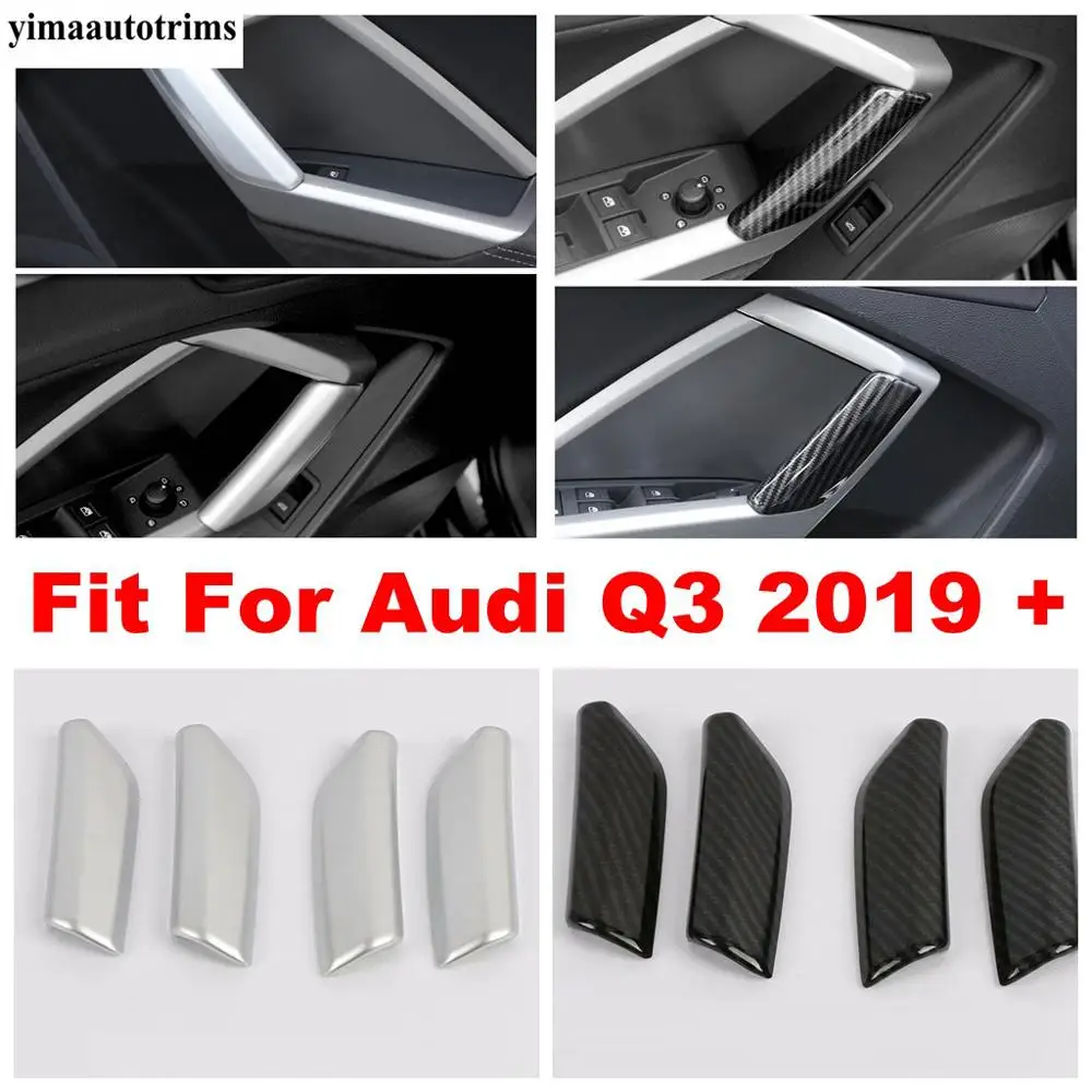 

Car Accessories Parts Interior Armrest Door Handle Window Panel Cover Sticker Trim For Audi Q3 2019 - 2022 Matte / Carbon Fiber
