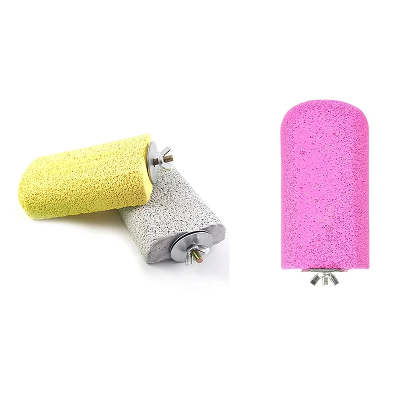 

3Pcs Lava Ledge Birds Rats Chinchillas Teeth Grinding Lava Block For Rabbits Hamsters And Parrots