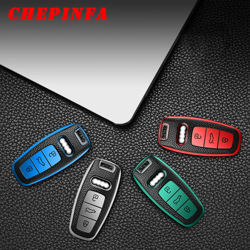 Чехол для автомобильного ключа из ТПУ защитный чехол с полным покрытием Audi A4L A6L A7