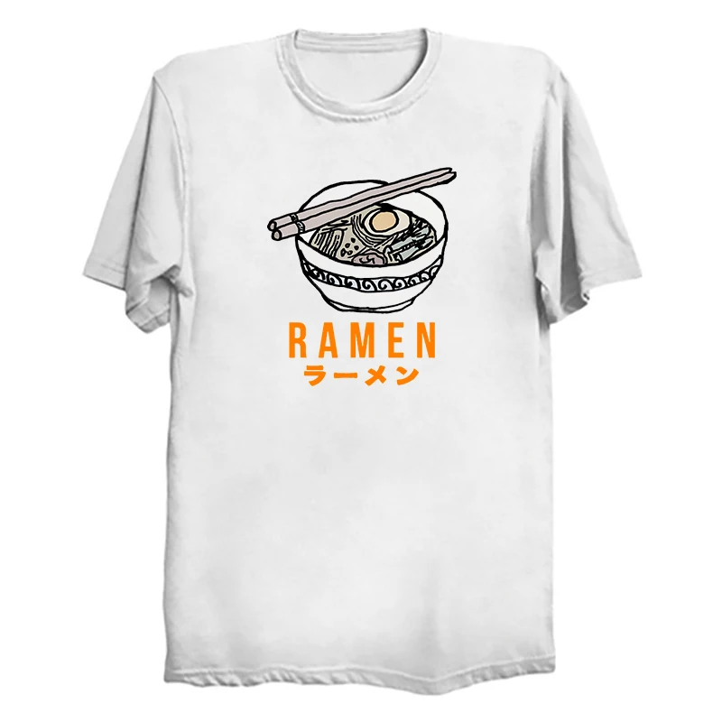 Неко Ramen Симпатичные футболки мужские хлопковые топы футболка новый 2021 с