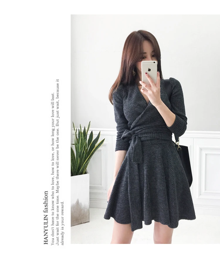 Женское трикотажное платье-трапеция эластичное повседневное мини-платье с