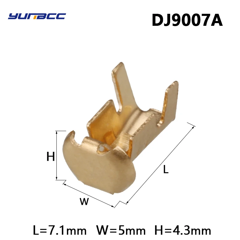 

50Pcs G45 Auto Brass Tyco Wire Harness Connector Crimp Terminal Fuse Holder Button Contact DJ9007A
