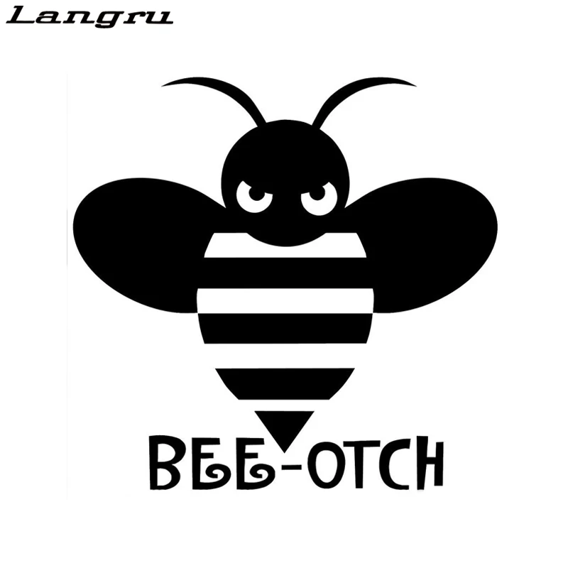 

Langru Bee Otch Decal JDM Import Tuner Truck Girly Funny Car Stickers And Decals Car Accessories Jdm
