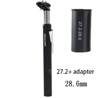 28.6mm black 27,2/28,6/30,1/30,4/30,8/30,9/31,6/33,9 мм MTB горный велосипед Подвеска Подседельный штырь амортизаторов офсетная печать демпфирования подседельный DH FR - Цвет: 28.6mm black