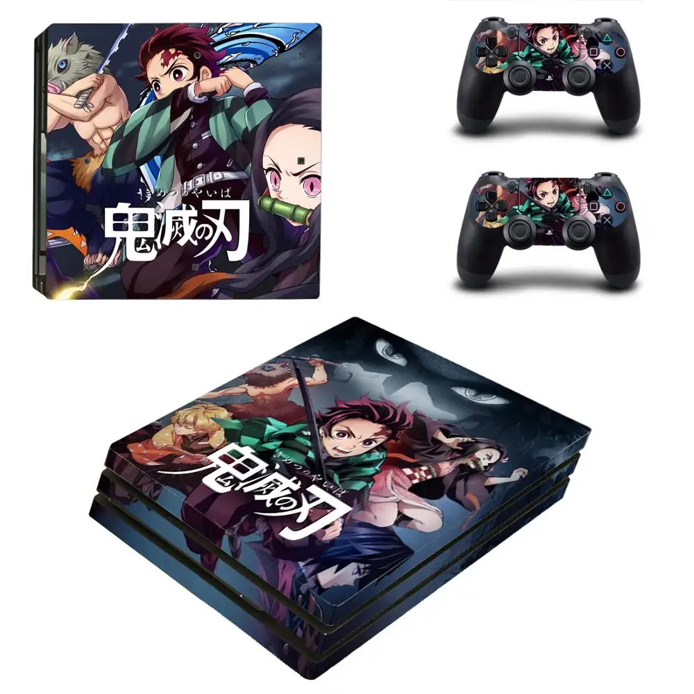 PS4 Pro наклейка s Demon Slayer: Kimetsu no Yaiba PS 4 Виниловая для консоли и контроллера playstation |