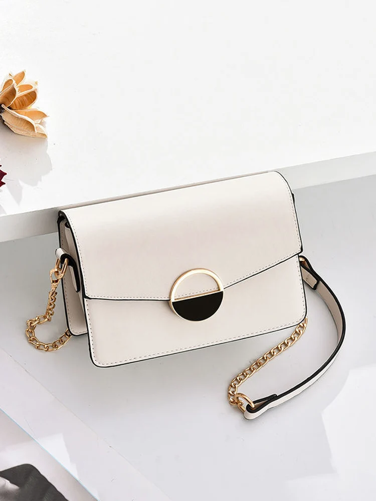 

Small bag women's new fashion satchel in spring and summer 2020 simple chain bag single shoulder small square bag trend