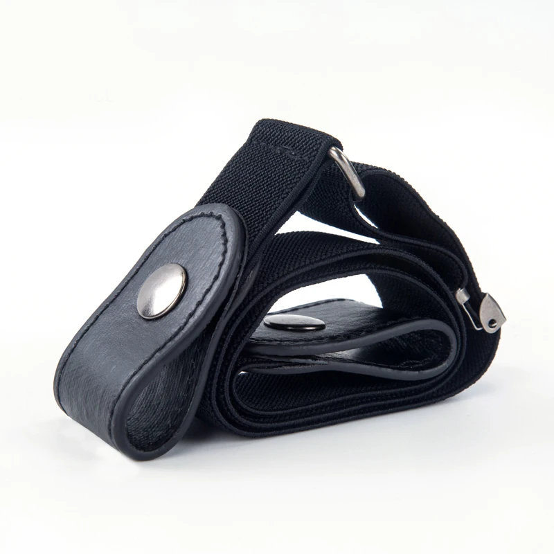 

JIFANPAUL buckle-free belt dress ladies slim sports trend jeans women's punk style comfortable elastic new no buckle belt