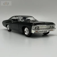 124 diecast car model toy 1967 chevy impala miniature vehicle replica for collection