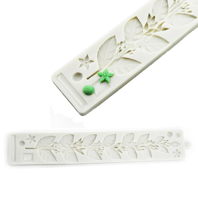 SHENHONG силиконовая форма для украшения ротанга цветов помадки торта листьев