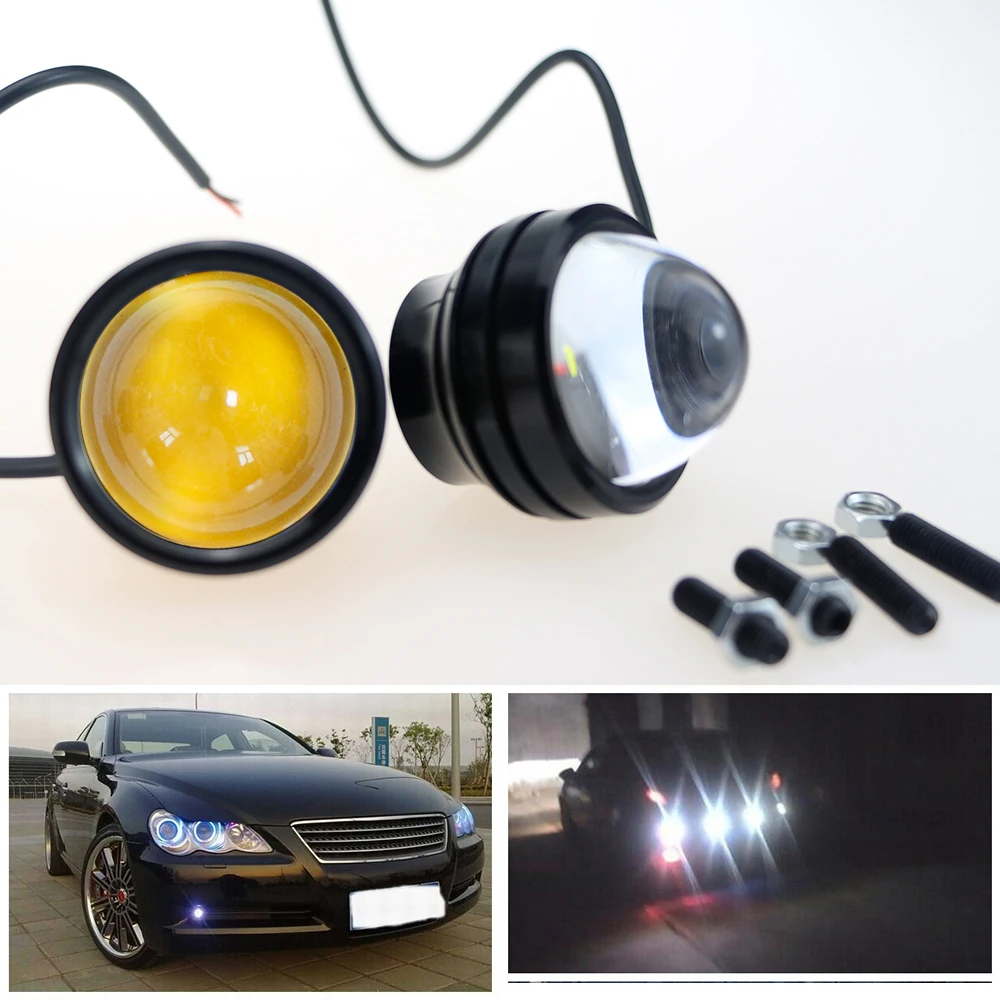 LEADTOPS 2 шт. светодиодный светильник для автомобиля &quotглаза дьявола&quot + линзы глаз