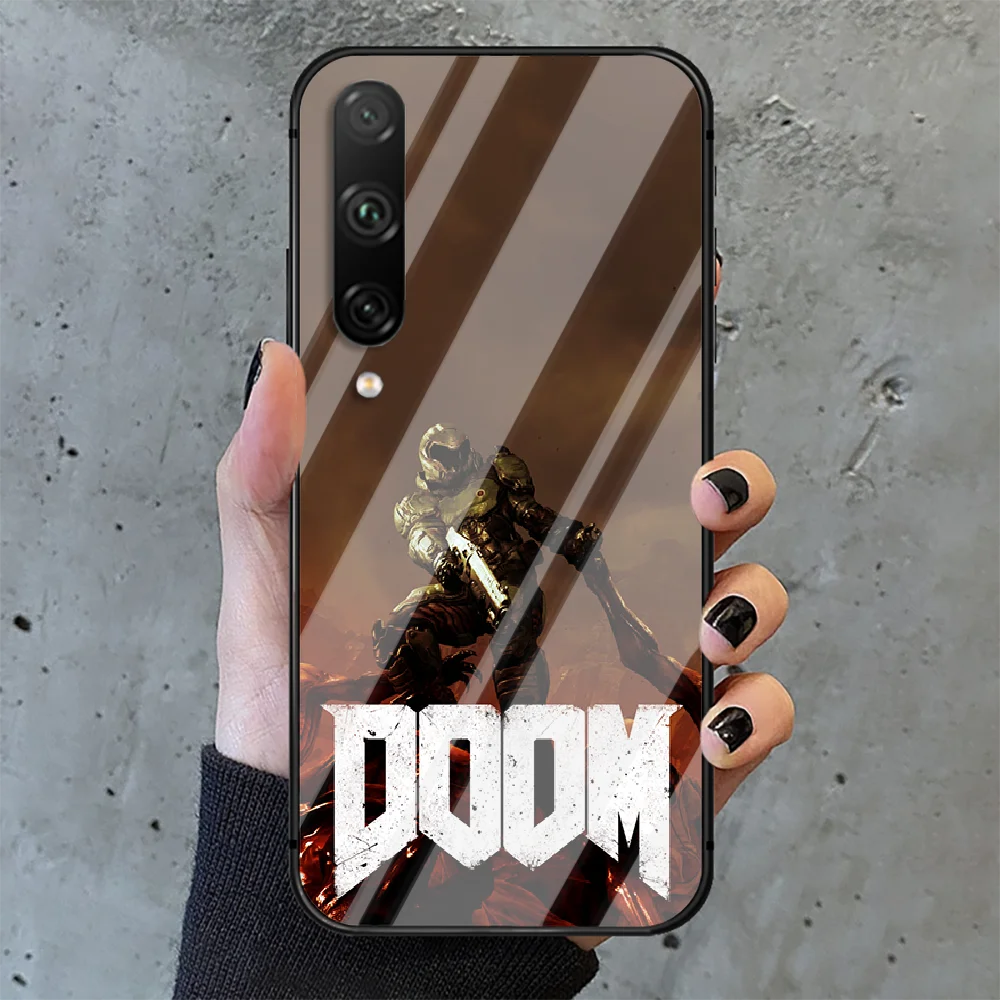 

Doom Phone Tempered Glass Case Cover For huawei honor 7 8 9 10 20 A X S lite i pro Pretty Shell Cell