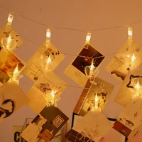 led clip lamp string love star photo clip photo background decoration hanging lamp flash phicture flash lighting string