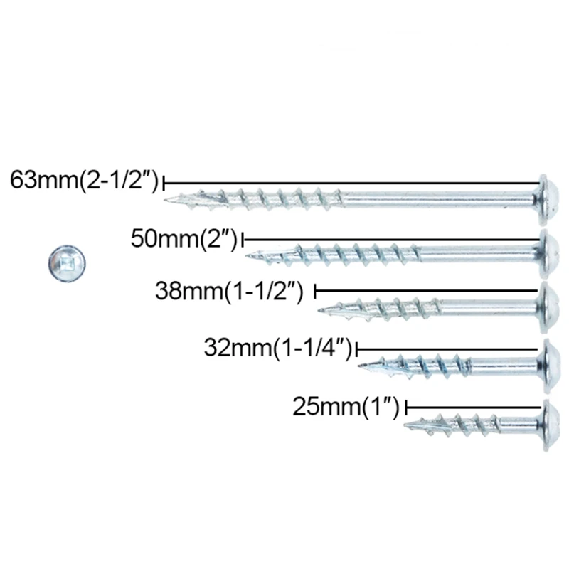 Набор винтов с карманным отверстием 5 размеров фреза деревянные винты