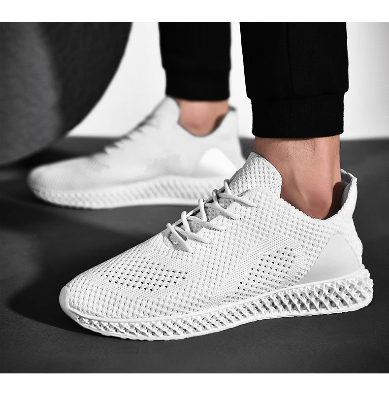 Fashion Gym Sport Men Women Tennis Shoes Breathable Knitting Sneakers Shock Footwear Basket Femme Homme Tenis Masculino Feminino