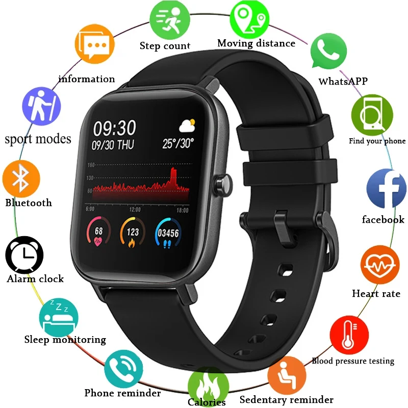 

Smart Watch Men Full Touch Screen Sport Fitness Watch Bluetooth Call Women SmartWatch For Amazfit GTS Android ios iPhone 12 mini