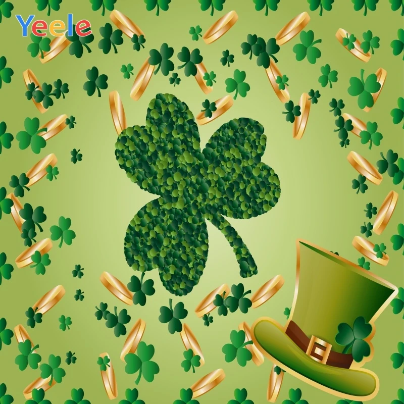 Фон для фотосъемки Yeele с изображением павшей на День Св. Патрика | Электроника