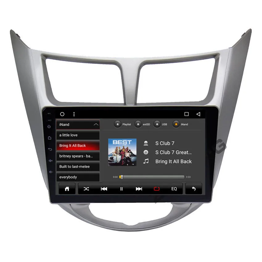 2.5D Octa 8 Core Android 9,0 для hyundai Solaris акцент автомобиль радио мультимедиа видео плейер автомобильный gps навигация Авто Радио стерео BT