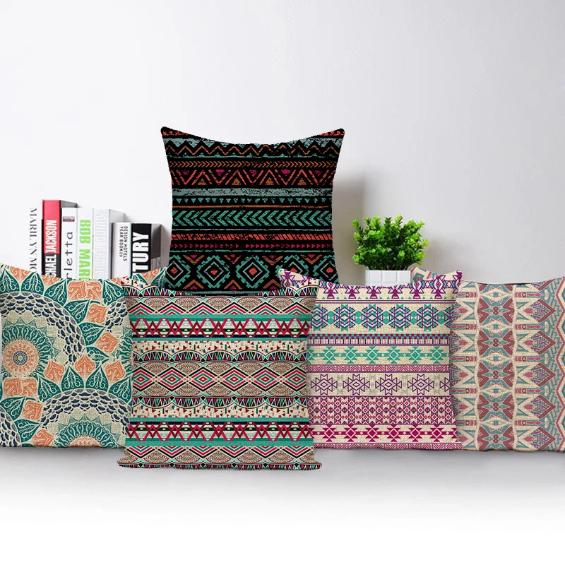 Чехол для подушки в стиле мандала винтажный домашний декор наволочка диванной