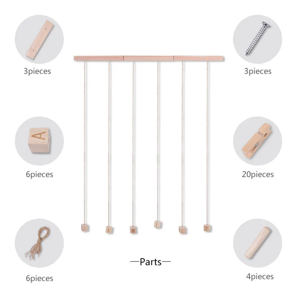 Аксессуары для украшения дома подвесная фоторамка коллаж декора спальни|Рамка| |