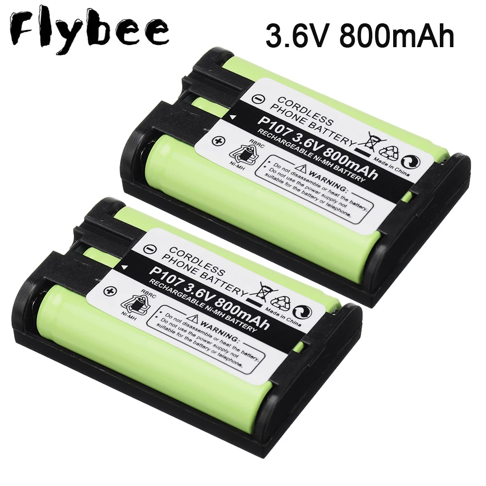 

Новые высококачественные аккумуляторные батареи для телефона Panasonic, 4 шт., 3,6 В, 800 мАч, HHR-P107 HHRP107 HHRP107A/1B, 3,6 В