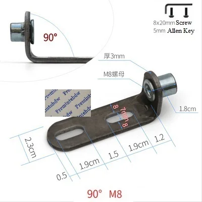

2 шт. подставка для стула L-образный кронштейн M6 M8 резьбовая гайка мебельная фурнитура