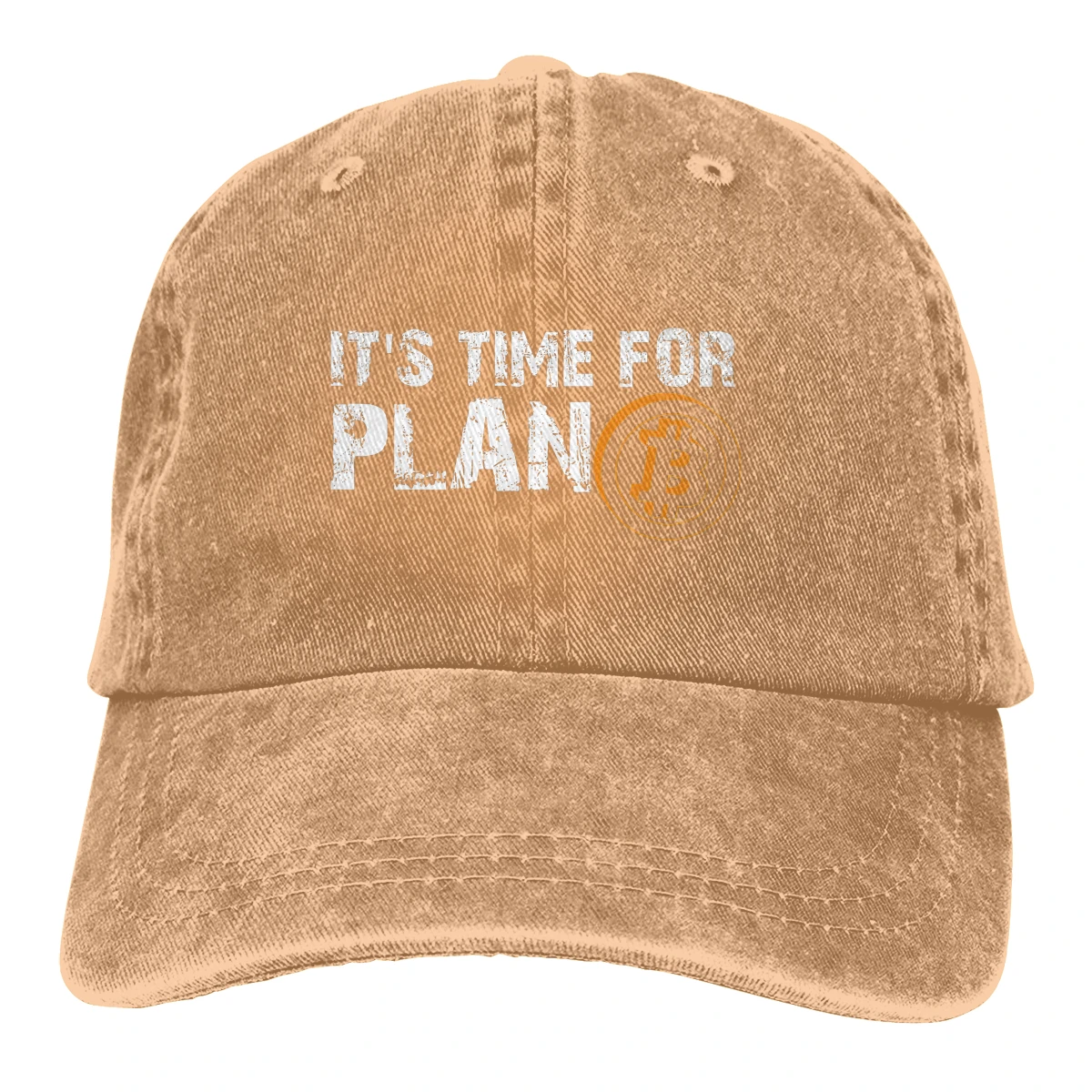 

Pure Color Print Dad Hats It's Time For Plan B Women's Hat Sun Visor Baseball Caps Bitcoin Cryptocurrency Miners Meme Peaked Cap