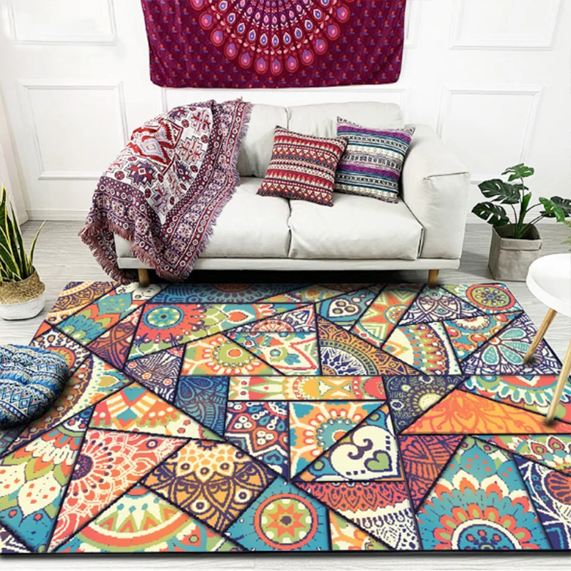 Ретро Национальный богемный мягкий ковер для гостиной спальни кухни коридора