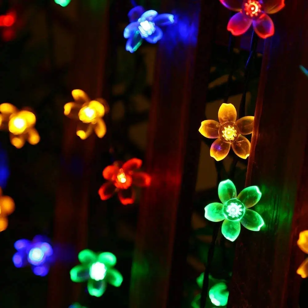 

Solar Flower String Lights, 30LED Cherry Blossoms String Lights Outdoor Waterproof,garden decoration outdoor