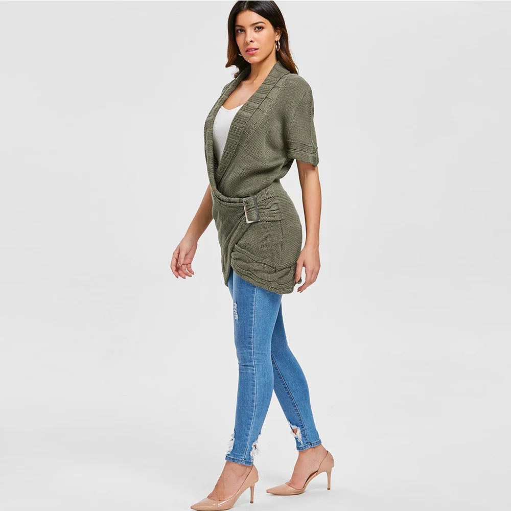 Женское платье-свитер с коротким рукавом ROSEGAL повседневное мини-платье v-образным