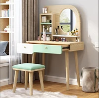 nordic dressing table bedroom modern simple small unit with mirror make up net red ins wind storage make up table