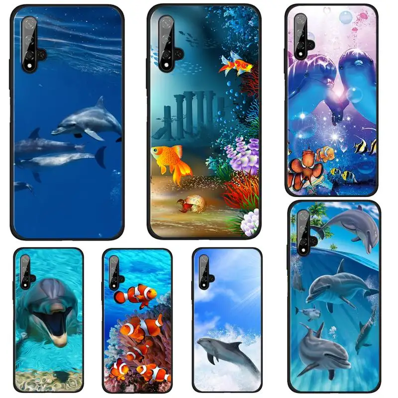 

Shark Whale Sea Animals Phone Case For Huawei Honor Y 7 2019 6p 8s 20 30 Pro 9 S Psmart V30 Pro Honor8 9 10 Lite Simple