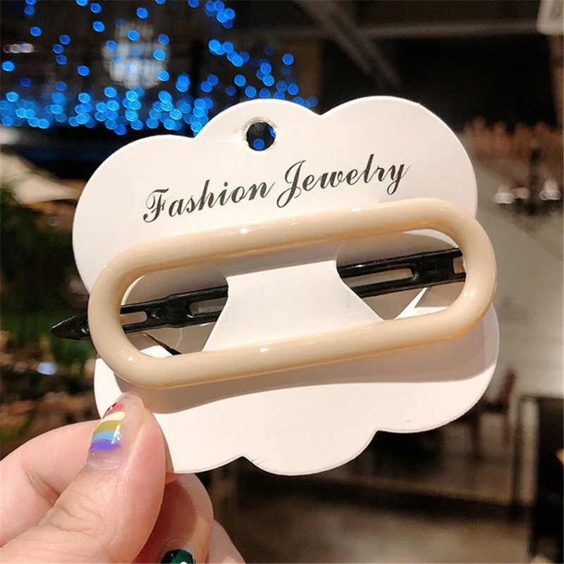 Новые милые геометрические простые заколки Morandi для женщин и девушек ободок